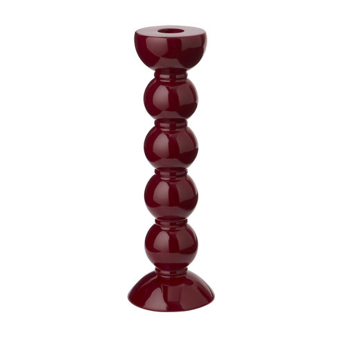 Addison Ross Tall Cherry Bobbin Candlestick - 24cm