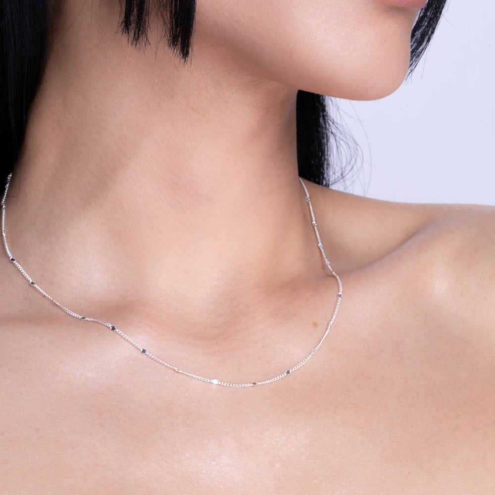 Vurchoo Jewellery Star Dainty Chain Silver