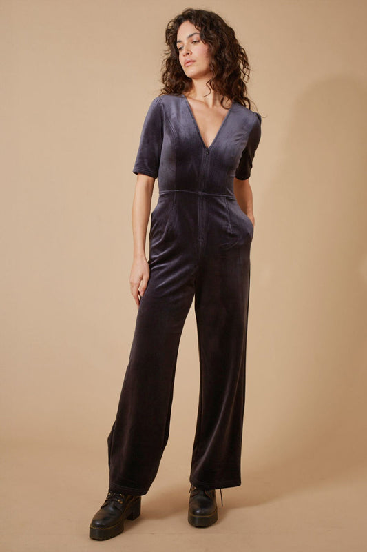 Traffic People Corrie Bratter Clan Jumpsuit in Charcoal