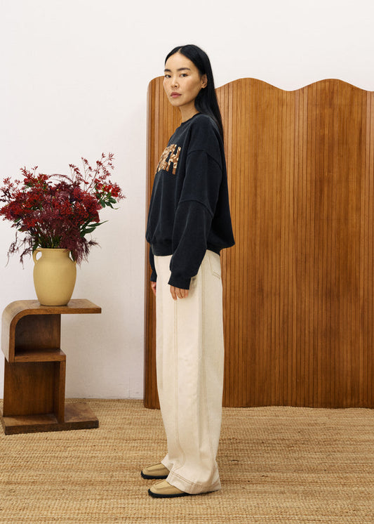FRNCH Lime Tree Sweatshirt in Anthracite