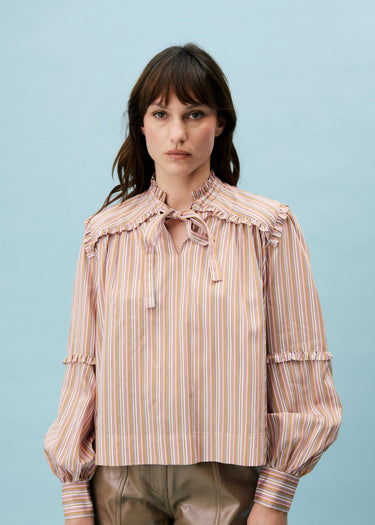 FRNCH Lycaena Blouse in Rose