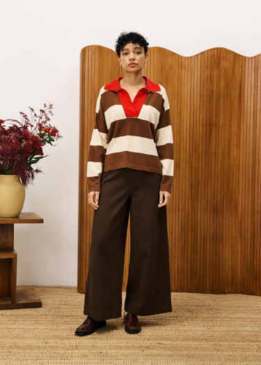 FRNCH COLCHIQUE Ice Brown Sweater