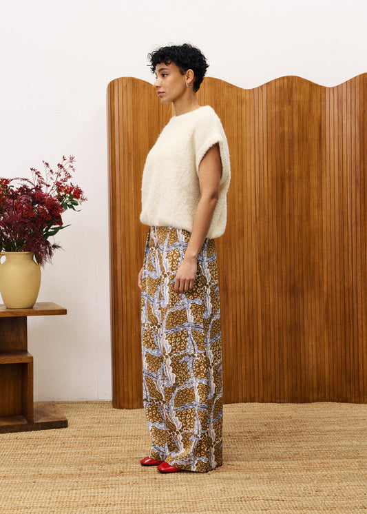 FRNCH JASMIN Cream Sweater in Creme