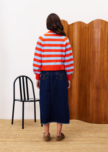 FRNCH MORAND Red Cardigan