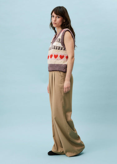 FRNCH Rhubarb Pullover in Beige