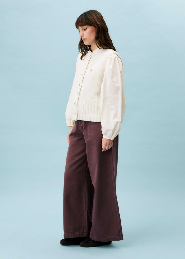 FRNCH Anaphe Cardigan in Creme