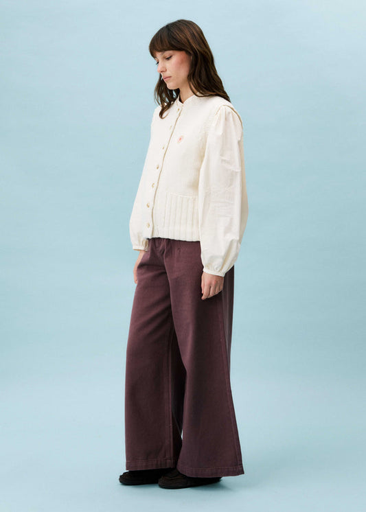 FRNCH Anaphe Cardigan in Creme