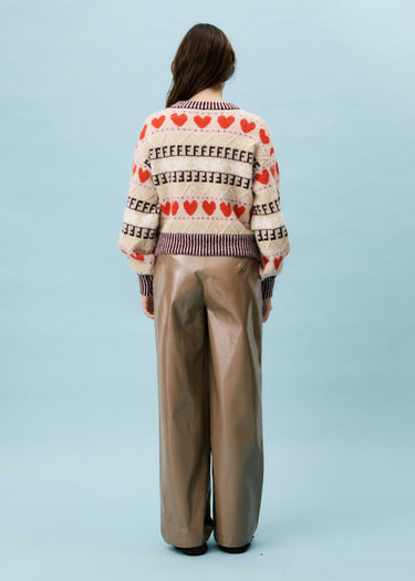 FRNCH Alucite Cardigan in Beige