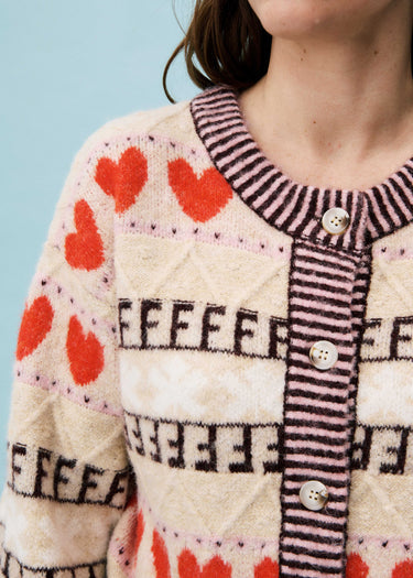 FRNCH Alucite Cardigan in Beige