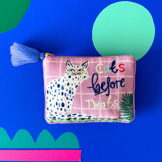 House of Disaster Catnip 'Cats Before Tw*ts' Purse