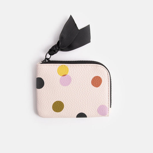 Caroline Gardner Pink Dotty Corner Purse