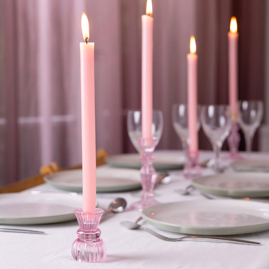 Pink Dinner Candle, 28CM