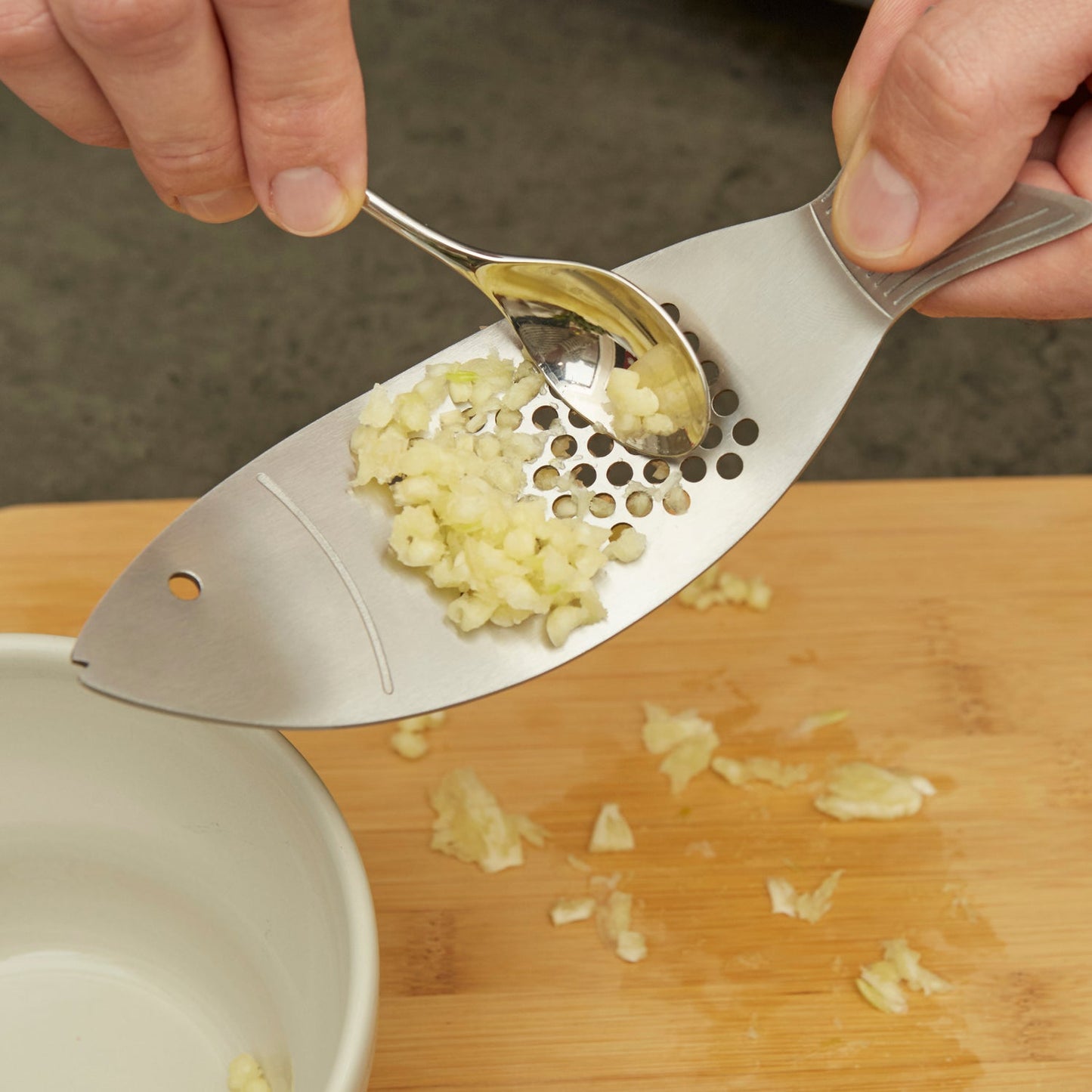 Kikkerland Fish Garlic Press