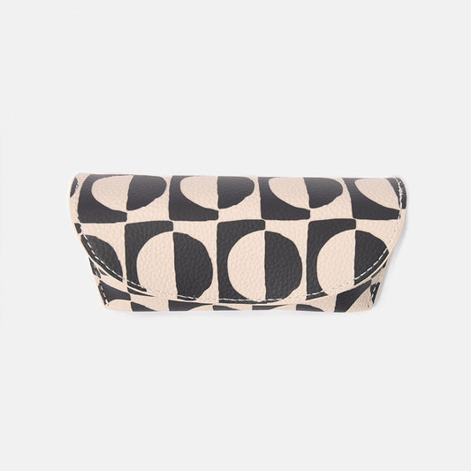 Caroline Gardner Mono Geo Circles Flap Glasses Case