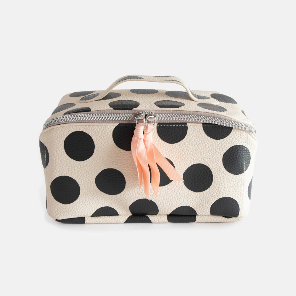 Caroline Gardner Mono Spots Flat Lay Washbag