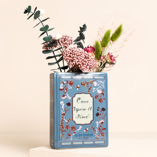 Ceramic Once Upon A Time Book Vase