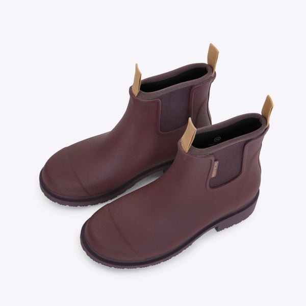 Merry People Bobbi Wellington Boot in Dark Cherry