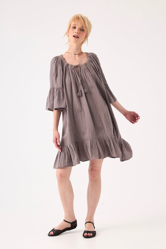 Chico Soleil FAYE DRESS in Grey Stonewear