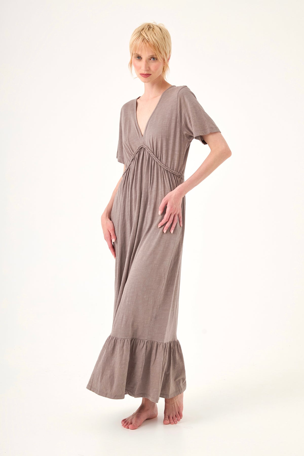Chico Soleil LEONA DRESS in Grey Stonewear