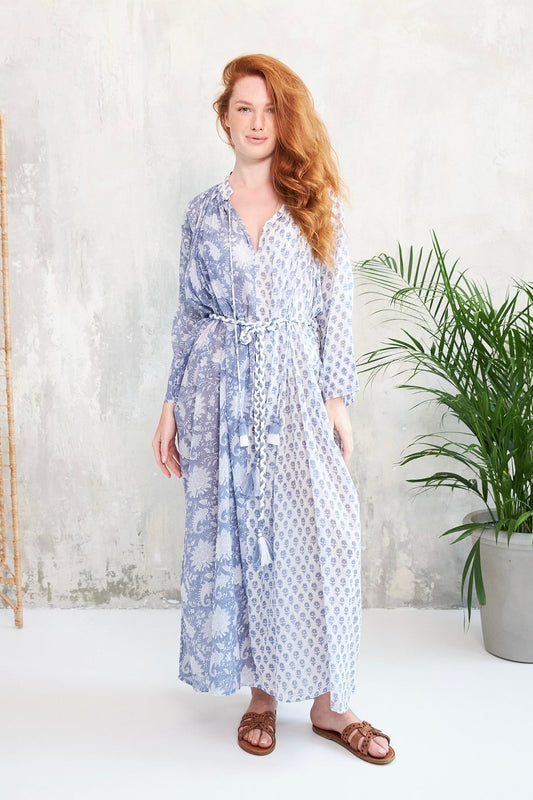 Chico Soleil PALLAVI DRESS in Blue Cotton