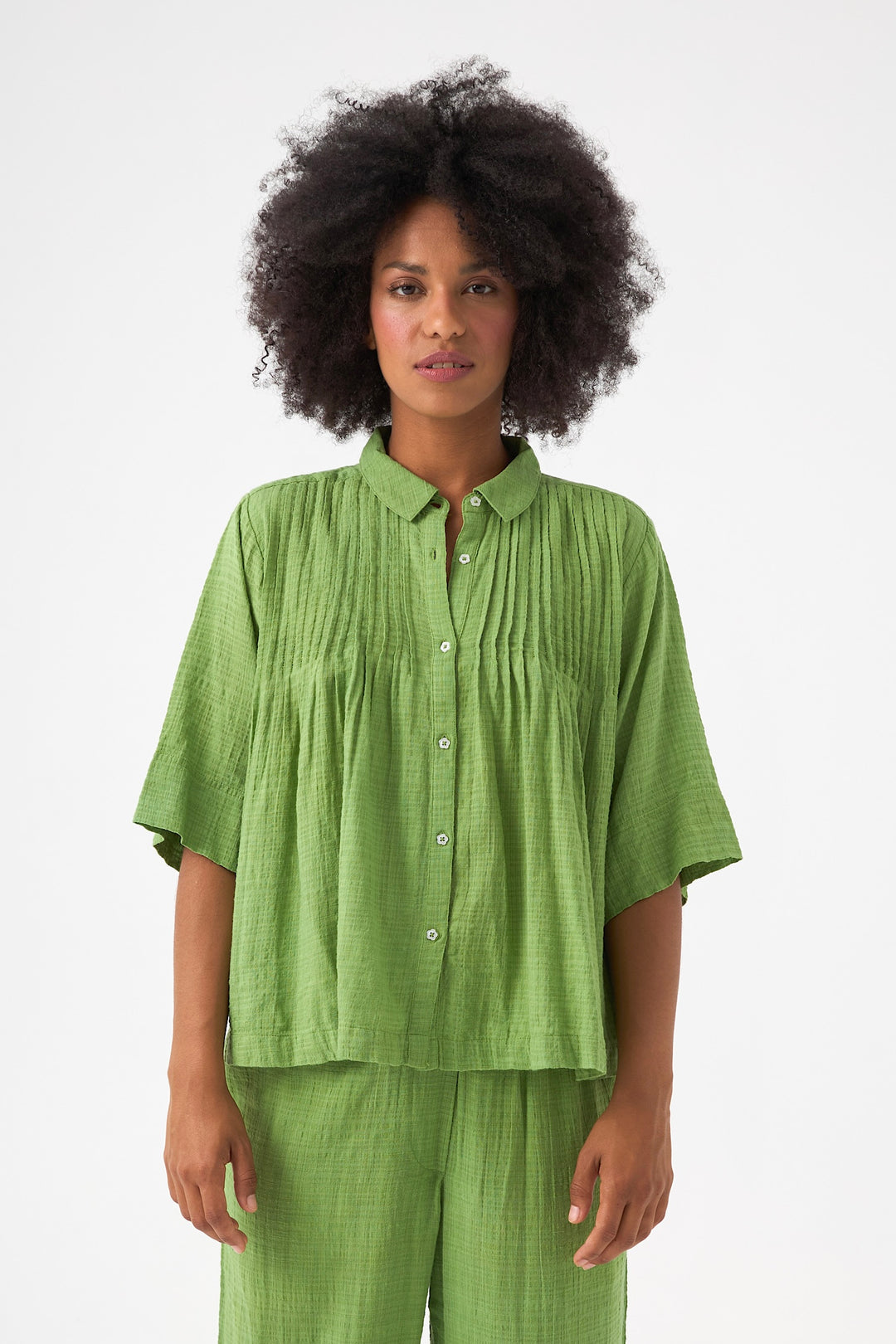 Chico Soleil RUSTY BLOUSE in Peridot Green