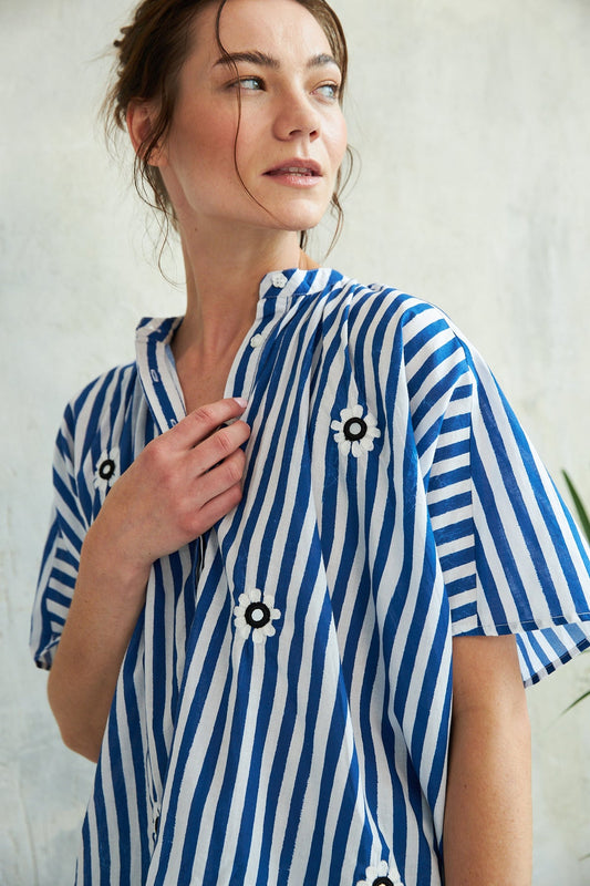 Chico Soleil TOP LEELA in Blue