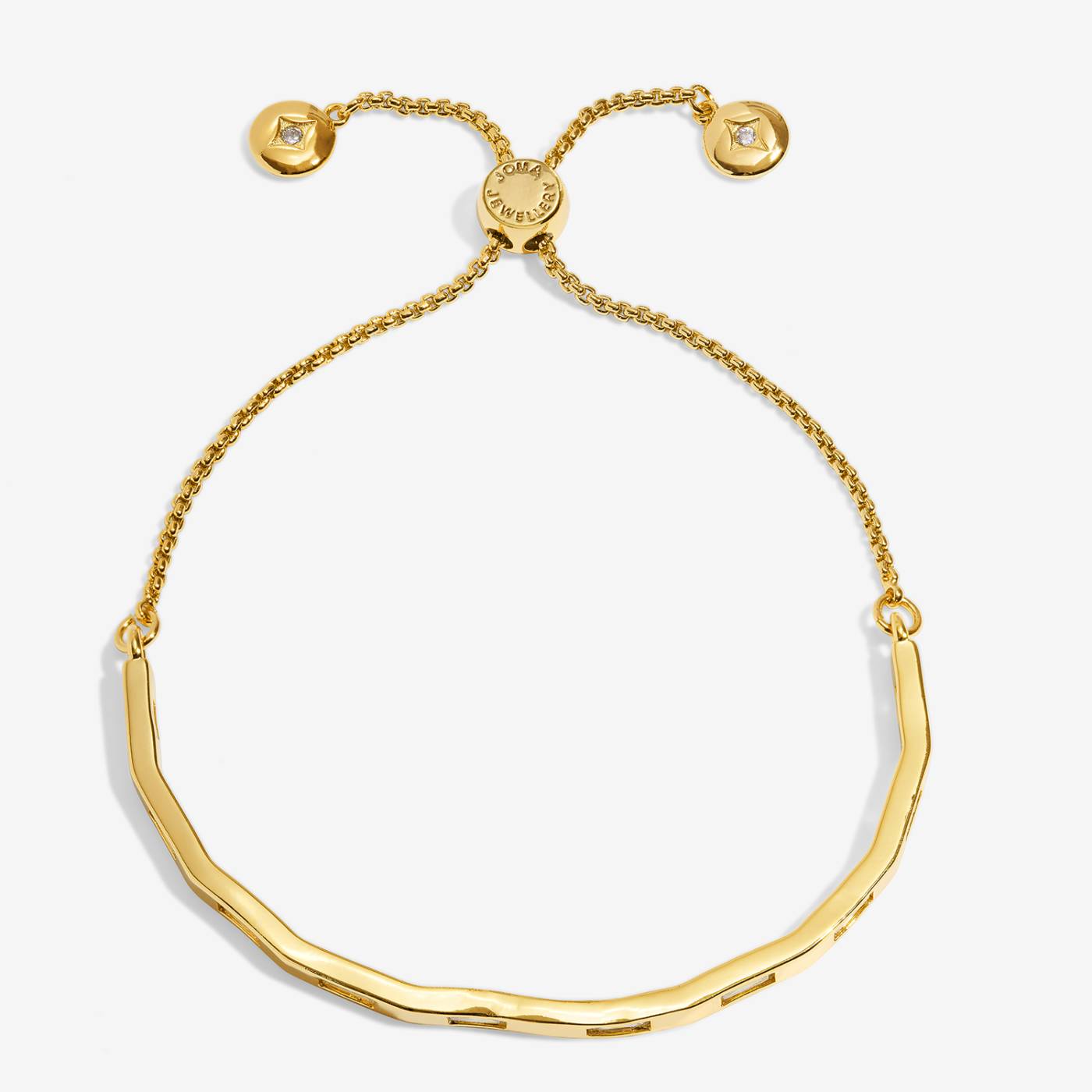 Joma Jewellery Classic Collection Baguette Cubic Zirconia Bangle In Gold Plating