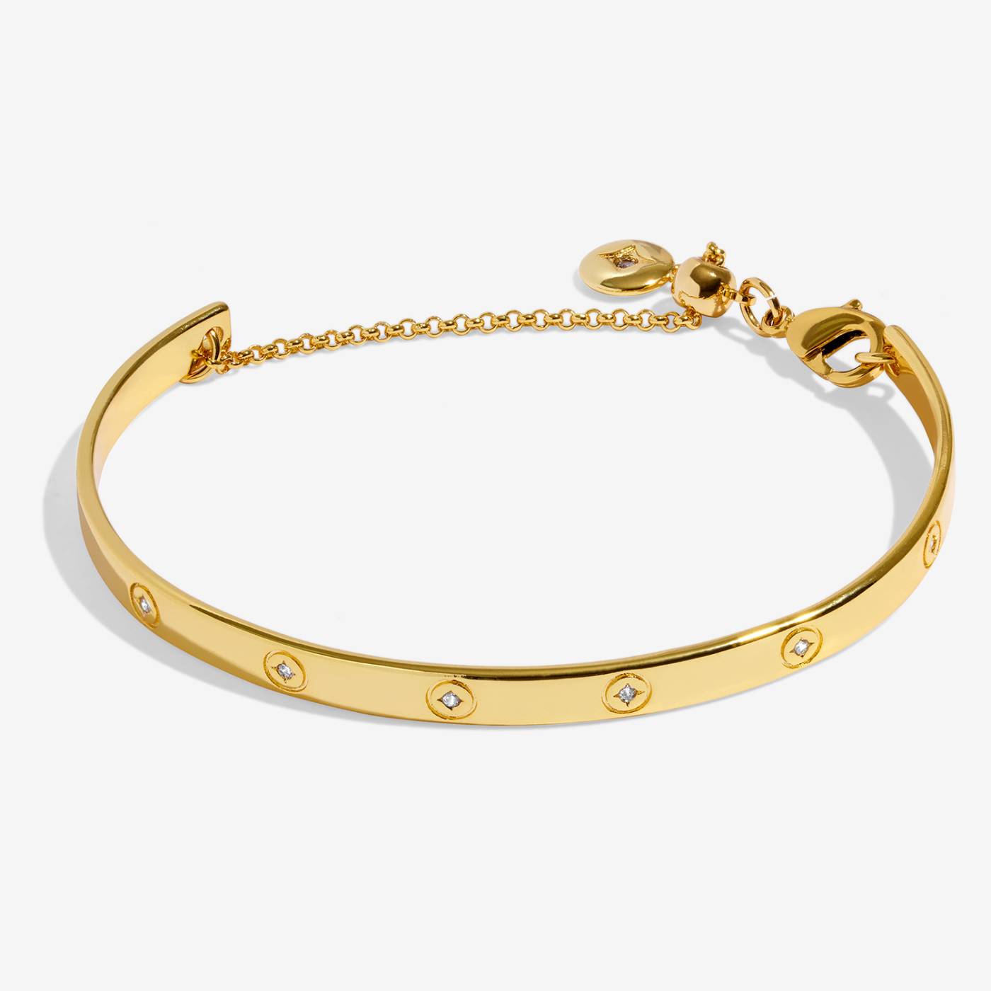 Joma Jewellery Classic Collection Cubic Zirconia Bangle In Gold Plating