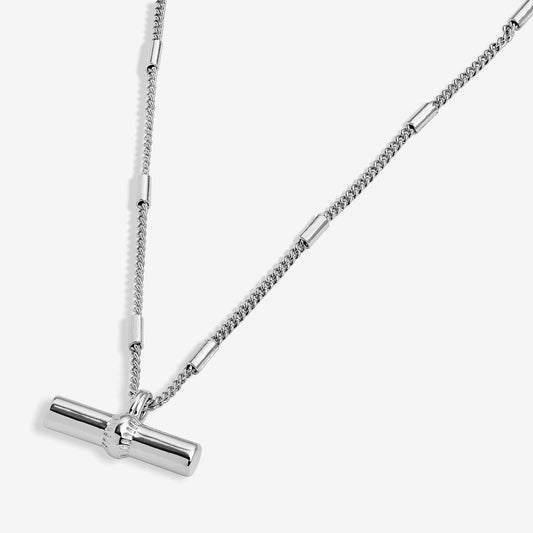 Joma Jewellery Classic Collection T-Bar Necklace In Silver Plating