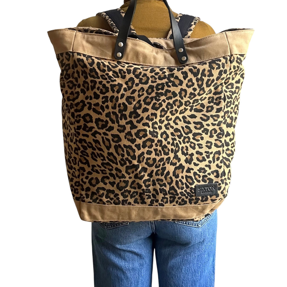 Sixton Clovelly Backpack - Sand Leopard Print