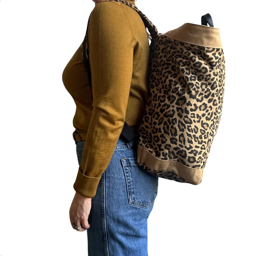 Sixton Clovelly Backpack - Sand Leopard Print