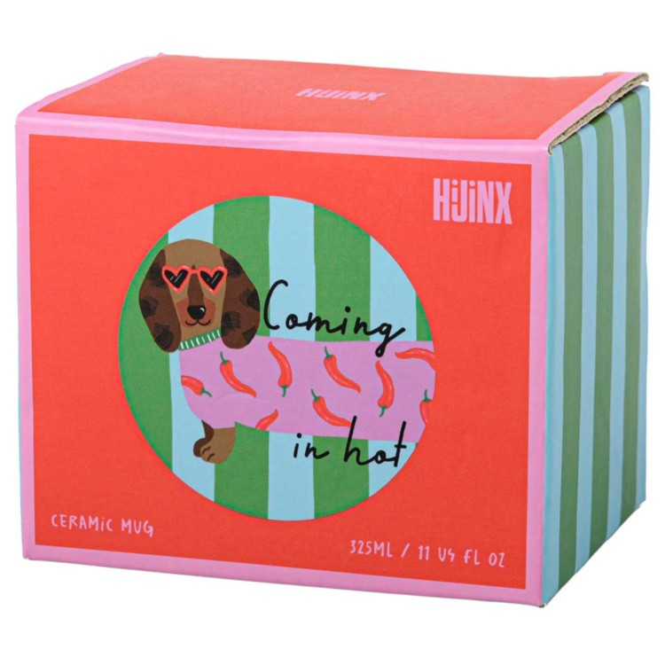 Hijinx ‘Coming In Hot’ Dog Boxed Mug