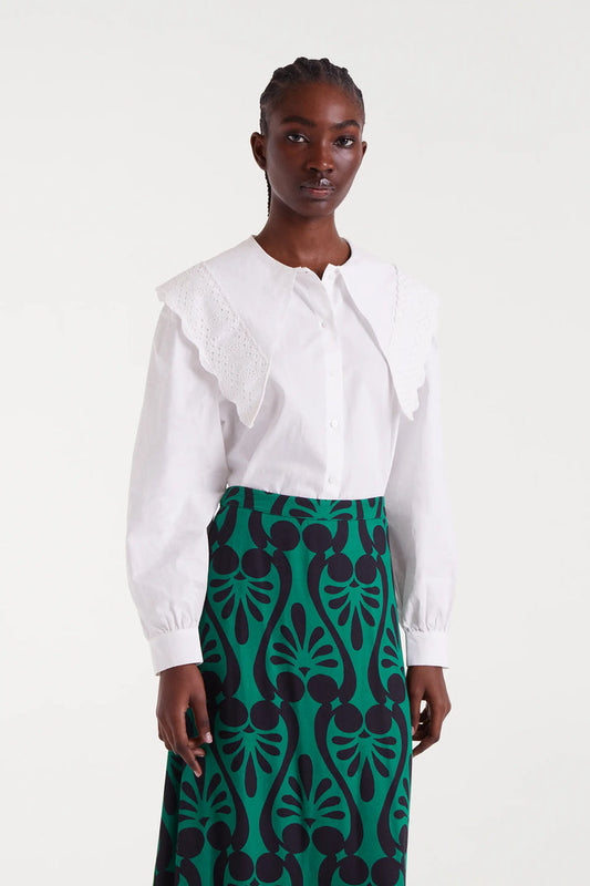 Compania Fantastica Cotton Poplin Fabric Shirt in White