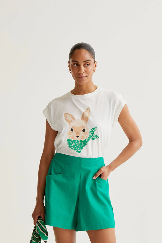 Compania Fantastica T-shirt with Bunny Print