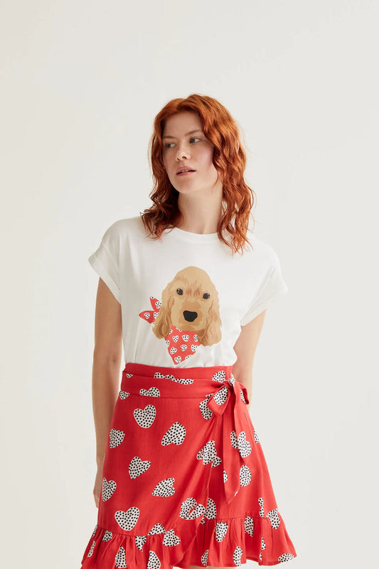 Compania Fantastica T-shirt with Cocker Spaniel Print