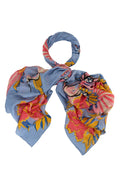One Hundred Stars Crane Periwinkle Scarf