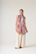 One Hundred Stars Crane Periwinkle Scarf
