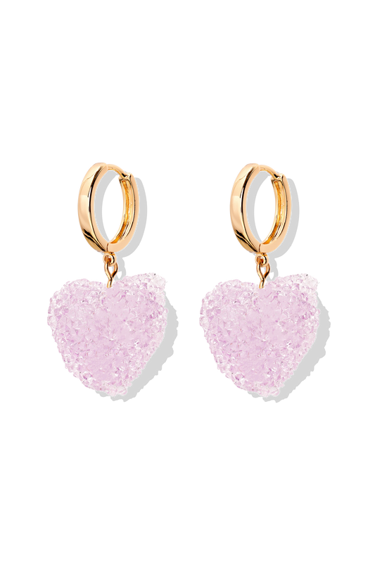 Crystal Haze Heart Collector Earrings Tuttifrutti (S)