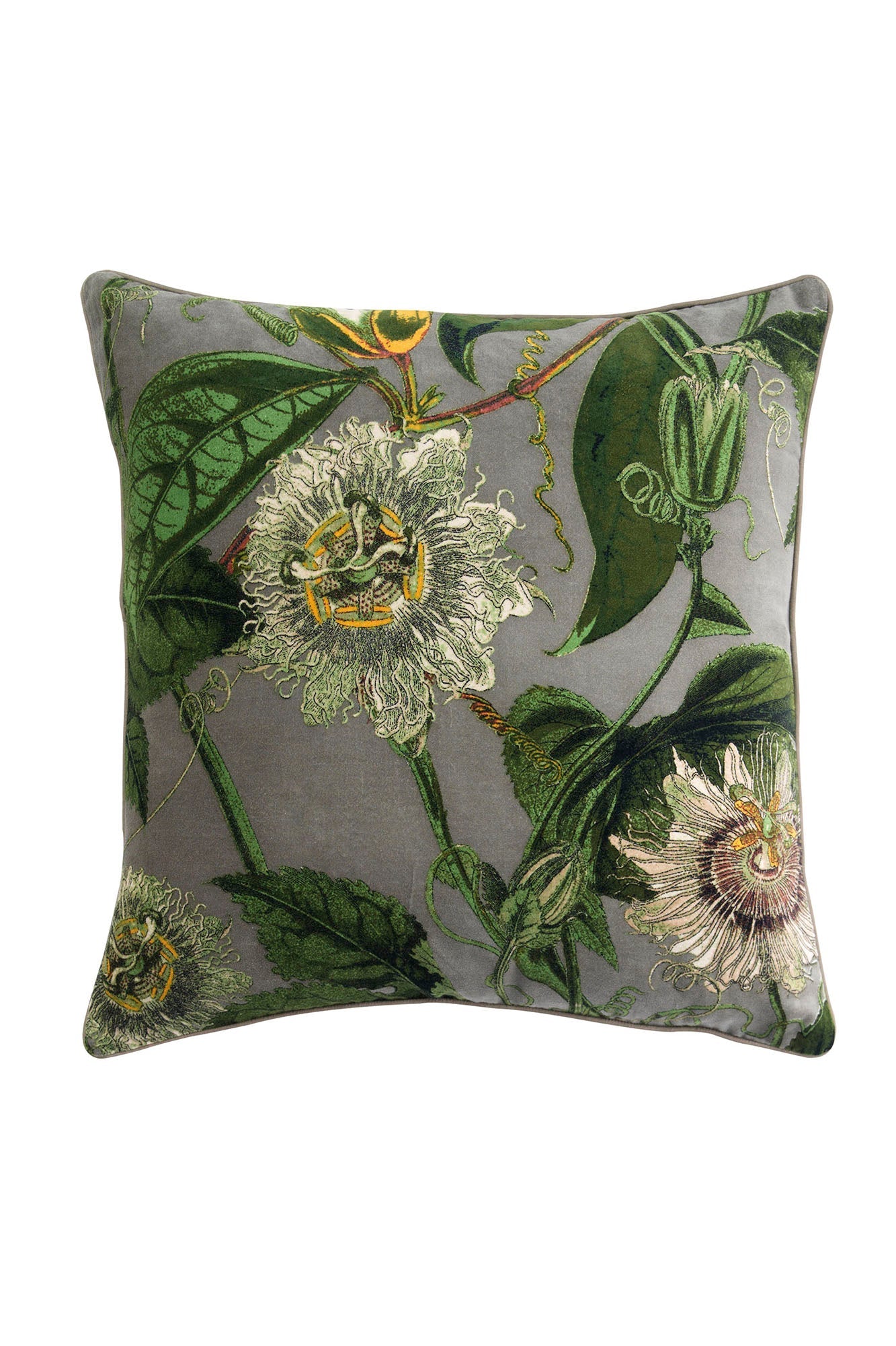 One Hundred Stars Passion Flower Stone Cushion Cover