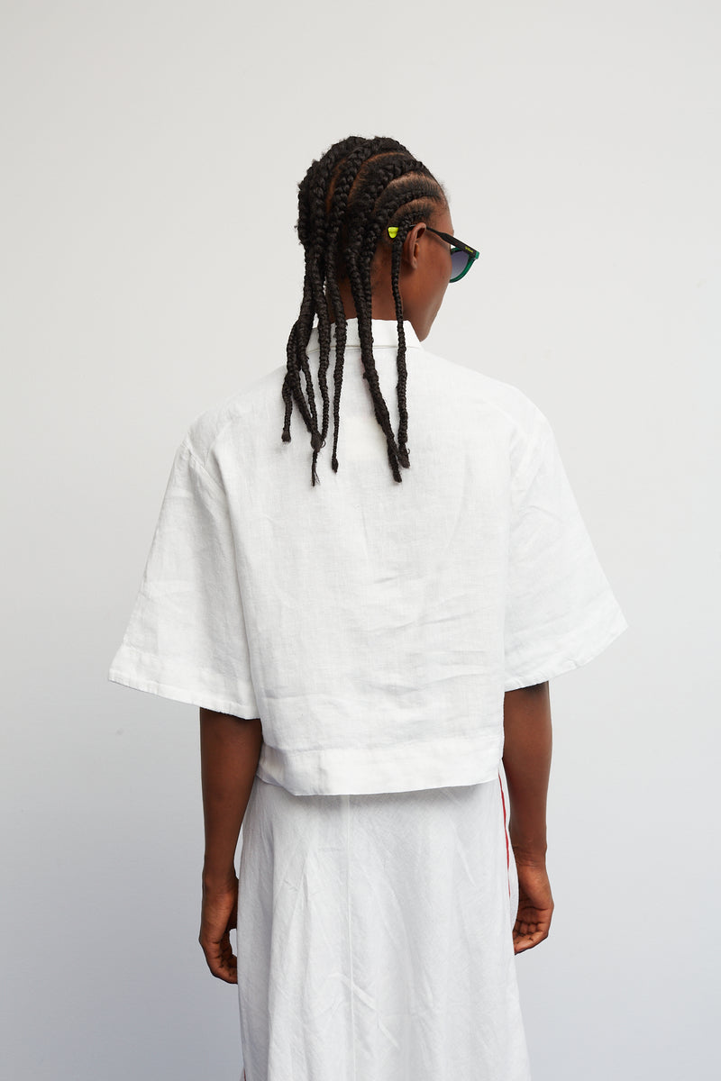 Dr Bloom White Cherry Shirt