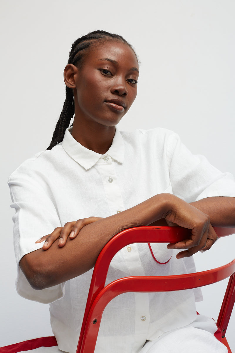 Dr Bloom White Cherry Shirt