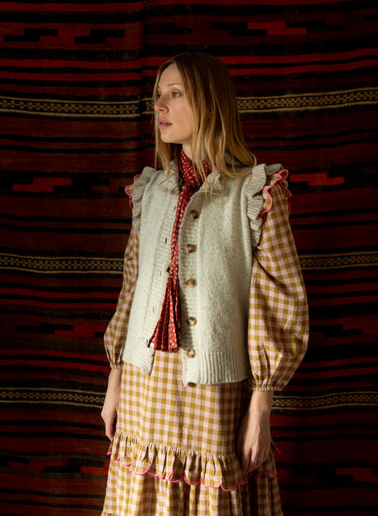 Bonte London Della Gilet in Oyster