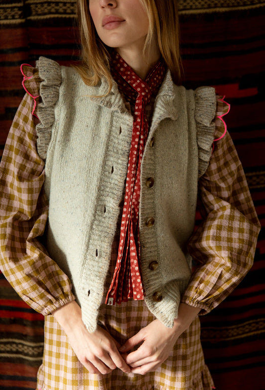 Bonte London Della Gilet in Oyster
