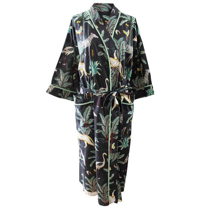 Powell Craft Safari at Night Cotton Dressing Gown
