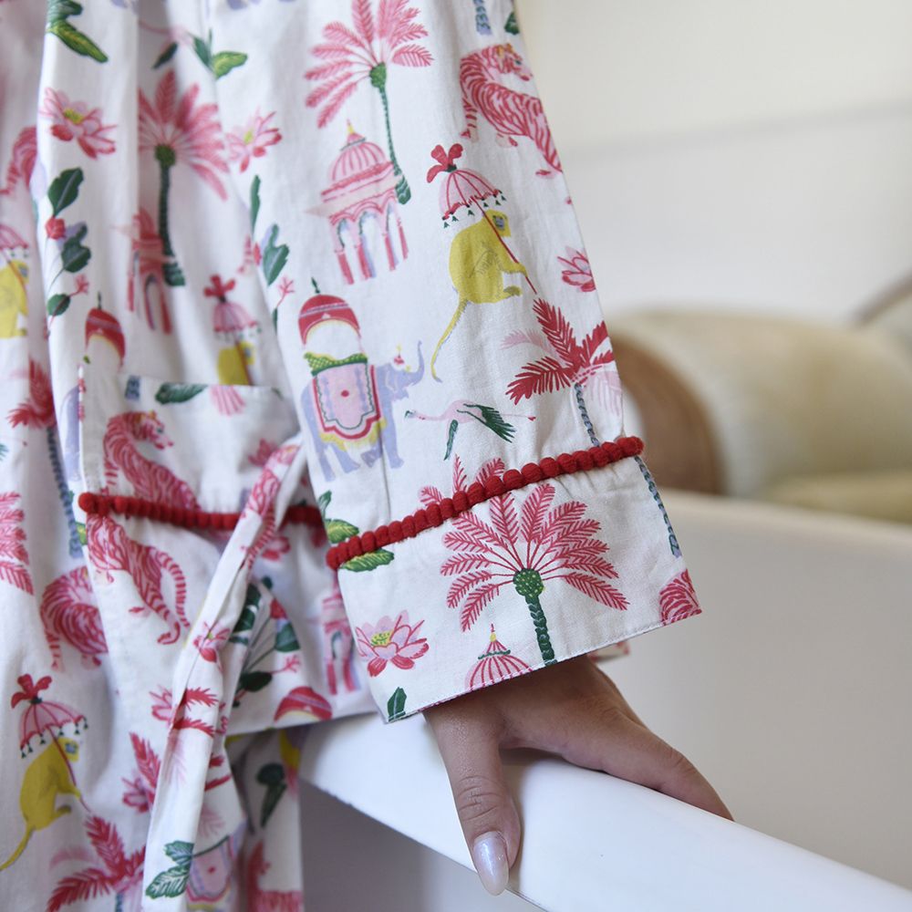 Powell Craft Sultan’s Garden Print Dressing Gown