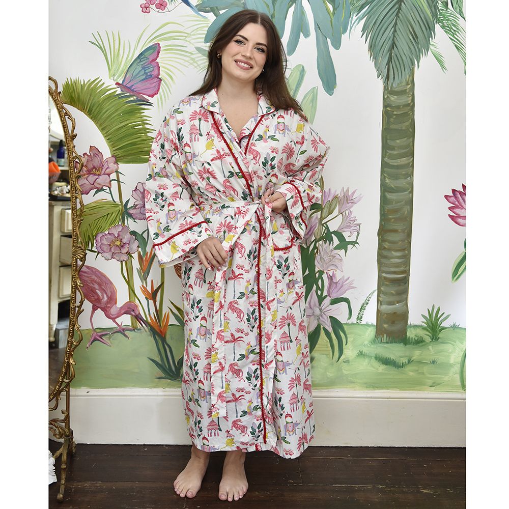 Powell Craft Sultan’s Garden Print Dressing Gown