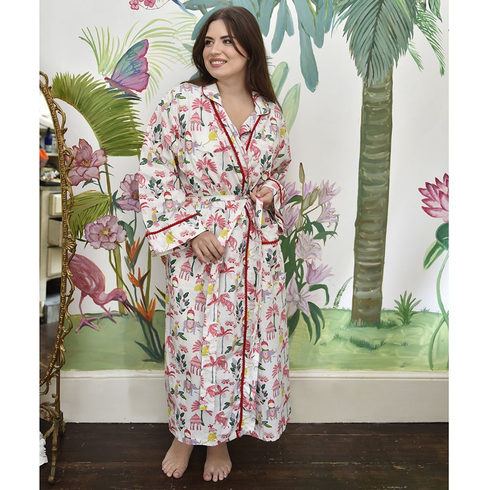 Powell Craft Sultan’s Garden Print Dressing Gown