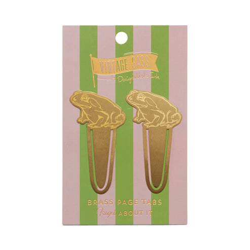 Vintage Sass Brass Bookmark - Forget About It