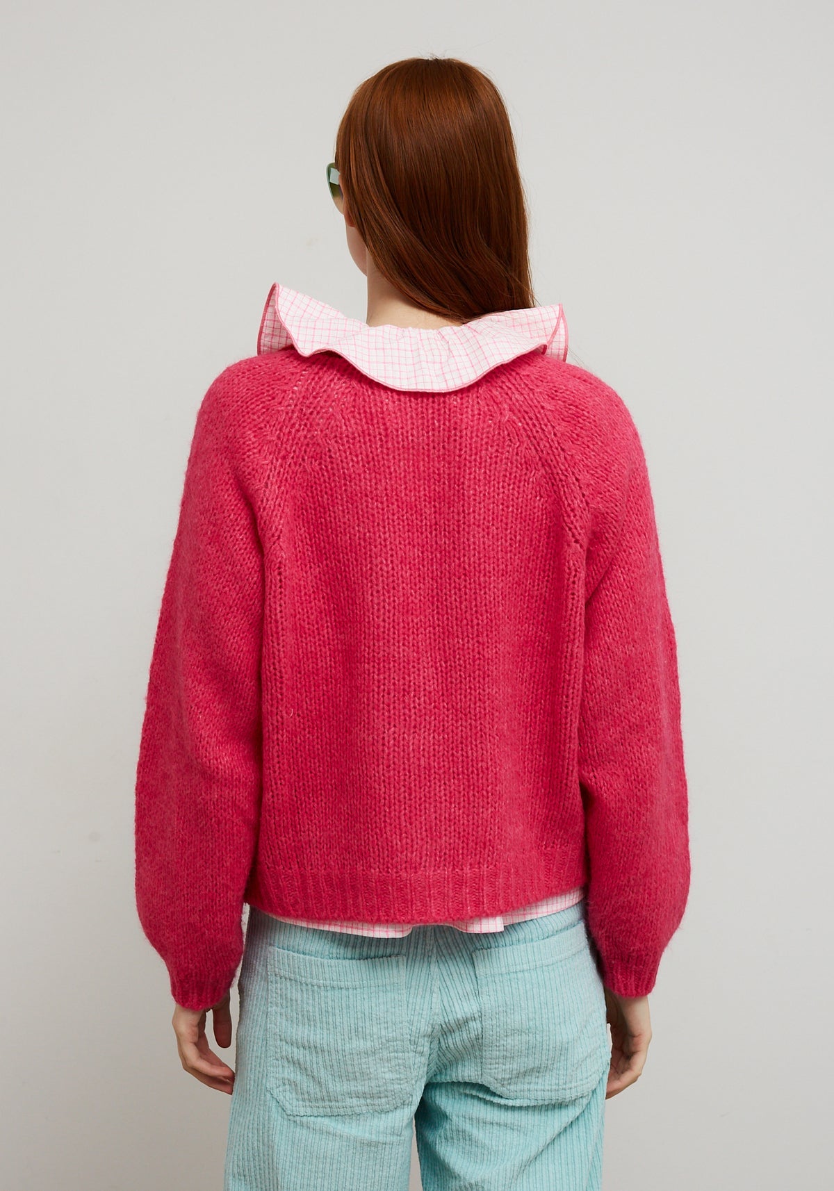 Dr Bloom Pink Cocoon Cardigan