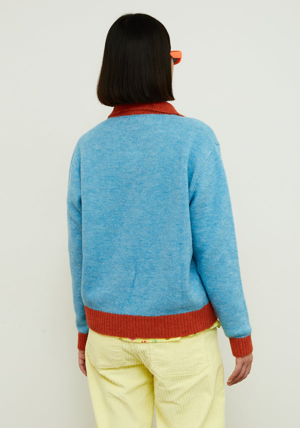 Dr Bloom Jersey Poppy Blue